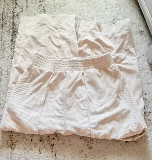 corduroy cream cargo pants urban outfitters thumbnail 1