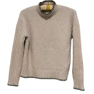 Joie Womens Mock Neck Sweater XS Beige Minimal Cozy Indie Granola Quiet Luxury thumbnail 3