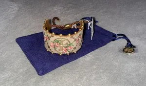 Tory Burch T-Monogram Floral Bracelet NWT with Tory Burch mini dust bag thumbnail 1
