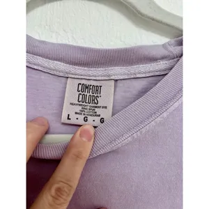 Women's Comfort Colors Purple Short Sleeve Tee L Heavy Weight Cotton Ring Spun thumbnail 3