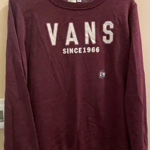 Vans Since 1966 Crewneck Sweatshirt Maroon Burgundy Women’s Large NEW NWOT thumbnail 1