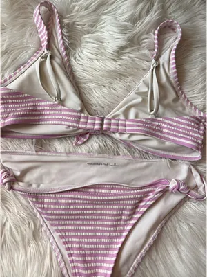 Abercrombie Swimsuit Striped Purple thumbnail 3