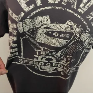 Harley Davidson Shirt Tee Myrtle Beach South Carolina Engine Graphic Grey thumbnail 3