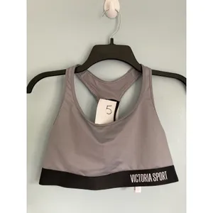 Victoria's Secret Sports Bra The Player Bra Large Gray and Black Sportswear thumbnail 9