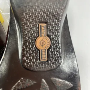 Earth Shoe Berkshire Brown Leather Woven Slides Sandals Women’s 8 Gelron 2000 thumbnail 7