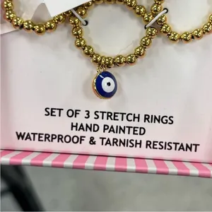 NWT ⚜️🧿⚜️ House of Harlow 1960 set of 3 Stretch‎ Rings thumbnail 7