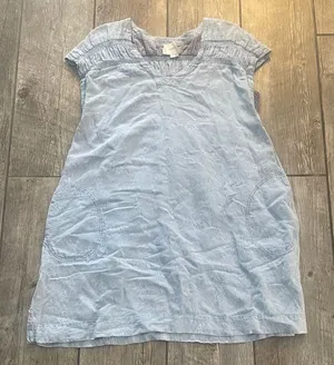 Maeve Dusty Blue Textured Tunic Top thumbnail 1