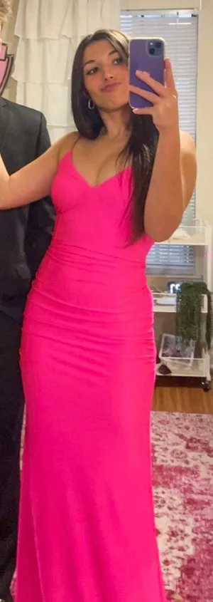 Sherri Hill Bright Pink Dress thumbnail 1