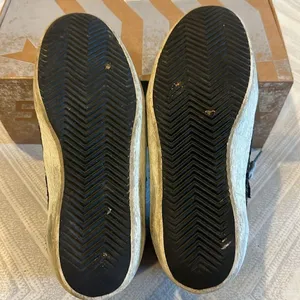 Golden Goose Mid Star Black Glitter and Silver Star Sneakers - Size 37 thumbnail 7