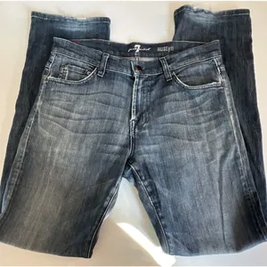 7 For All Mankind Jeans size 33 Blue Austyn Regular Fit Straight Leg Stretch thumbnail 11