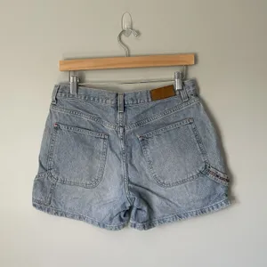 Tommy Hilfiger Vintage 1990's Cargo Denim Shorts Light Blue 100% Cotton Size 6 thumbnail 2