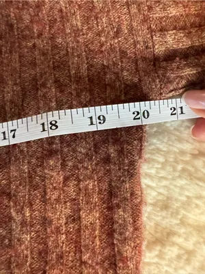 Madewell Cropped Ribbed Mock Neck Sweater – Size M – Rust/ Burnt Orange thumbnail 5