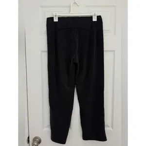 Lululemon Ribbed Softstreme Zip-Leg High-Rise Cropped Pants 25" Black Women’s 10 thumbnail 4