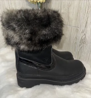 Ariat Fatbaby Black Faux-Fur Cuff Winter Boots thumbnail 1