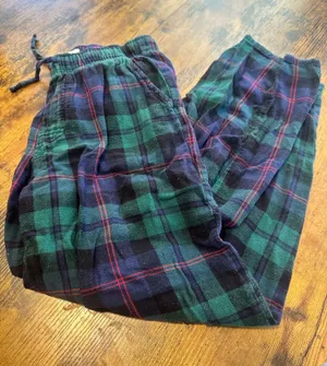 old navy plaid pajama pants thumbnail 1