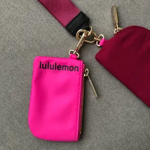 Lululemon Dual Pouch Wristlet Sonic Pink/Pomegranate/Black thumbnail 6