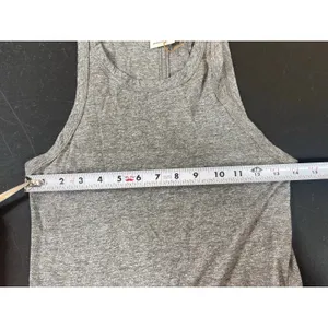 AG Adriano Goldschmied XS Gray Marled Tank Top Sleeveless Stretch Minimalist thumbnail 10