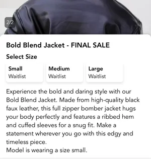 South Boutique Bold Blend Leather Jacket thumbnail 3