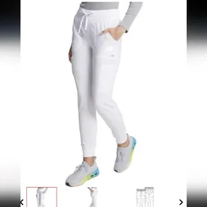 Dickies medical EDS Essentials contemporary white jogger scrubs pants si… thumbnail 2