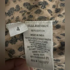 ULLA JOHNSON Bernadette‎ Dress Brown Black Cheetah Animal Print Midi Safari thumbnail 7