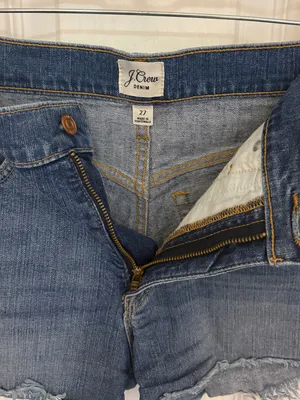 BOGO!! J Crew Cut Off Medium Wash Denim Shorts thumbnail 4