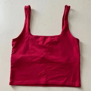 Abercrombie & Fitch Soft A&F Collection Cropped Tank Top Pink Shelf Bra Size M thumbnail 3