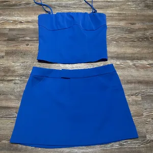 Peppermayo - Cobalt Blue Top & Skirt Set! NWOT! thumbnail 4