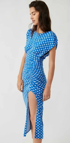 Free People Blue Midi Dress thumbnail 4