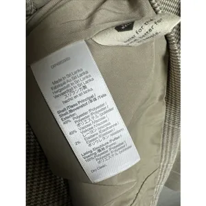 Madewell Womens Small Plaid Double Breasted Blazer Jacket Beige Neutral Academia thumbnail 11