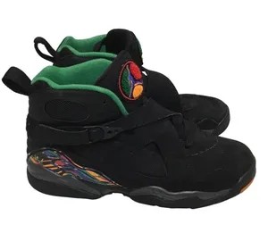 Nike Air Jordan 8 Retro GS Black 305368-004 thumbnail 6