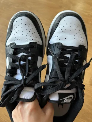 Nike Women’s Dunk Low Retro Sneakers, Black/White, Panda Color, Size 8 thumbnail 7