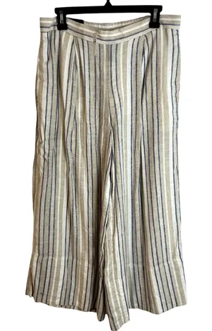 Banana Republic Martin Fit Linen Blend Wide Leg Pants Womens Size Medium NWT thumbnail 1