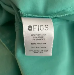 FIGS Scrubs Top Green XS thumbnail 3