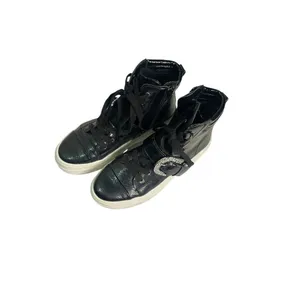 GIANNI BINI Kophie Patent Crinkle Rhinestone Buckle High Top Sneakers‎ Size 6 thumbnail 4