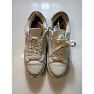 AllSaints Trish Leather Platform Sneakers Chalk White Women's Size 9 thumbnail 3