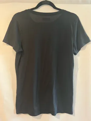 Hollister California Black Graphic Tee Embroidered Logo Large thumbnail 2