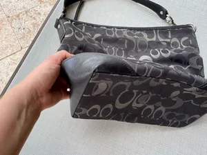 Coach Black Grey Shoulder Bag thumbnail 5