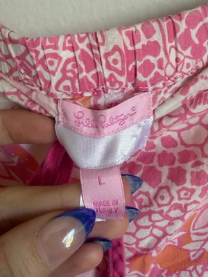 Lilly Pulitzer Pink & Orange Wild Cat Print Pajama Pants thumbnail 4