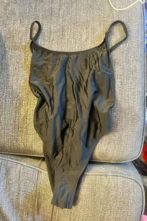 Dippin' Daisy's Black high cut bodysuit/bathing suit thumbnail 1