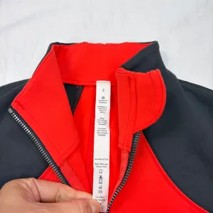 lululemon womens Forme red, black zip up jacket. Size 2. athleisure, activewear thumbnail 2