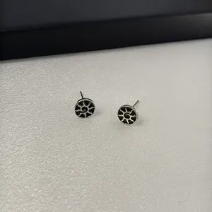 8mm Sun Stud Earrings for Men Women Streetwear Punk Hip Hop Unisex Style thumbnail 2
