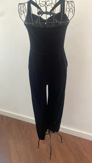 Abercrombie & Fitch velvet romper thumbnail 3