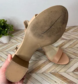 Lulu’s | women blush pink nude strappy heels open toed thumbnail 3