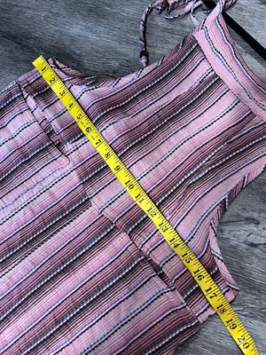 Free People Freya Stripe Overalls. NWT. Mauve combo thumbnail 13
