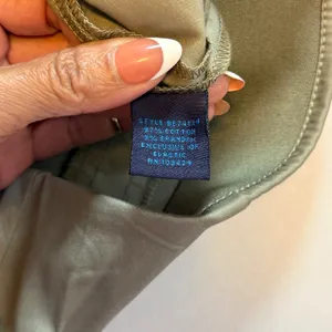 NWT Blue Earth Womens Stretch Ankle Pants Olive Green Pintuck Seam Side Zip Sz 8 thumbnail 9