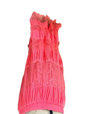 Lapis Coral Lace Tiered Maxi Skirt Size S thumbnail 3