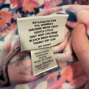 Vera Bradley Fleece Pajama Shirt - Long Sleeve‎ Rose Blush thumbnail 6