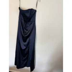After Six 6888 Strapless Corset Satin Gown Midnight Navy Blue 4 thumbnail 3