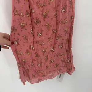 Reformation Midi Dress Luciana 0 Pink Floral Lace‎ Up Back Cottagecore Romantic thumbnail 9