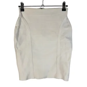 Guess White Mirage Zip Back Bandage Mini Skirt‎ S thumbnail 2